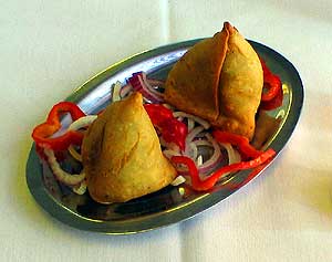 crispy, fresh made samosas