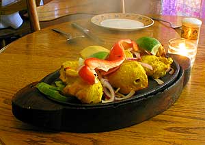 piping hot chicken tikka