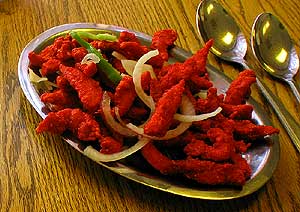 delicious chicken pakoras