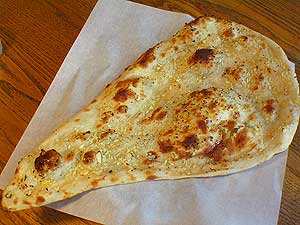 garlic nan fresh from the tandoor